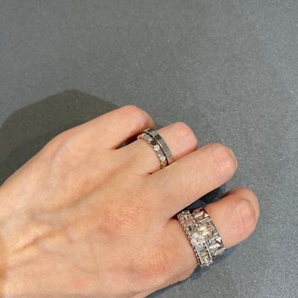 PERLEE SILVER DIAMOND RING