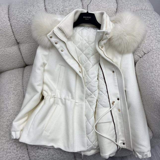 LP 26S FUR-COLLAR KNIT JACKET 472