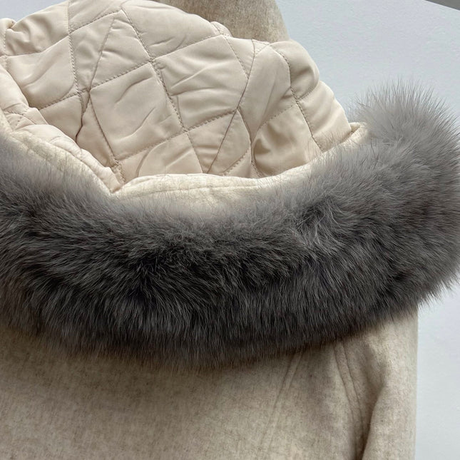 LP 26S FUR-COLLAR KNIT JACKET 471