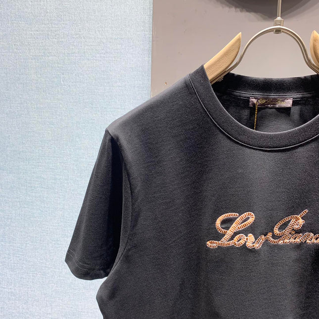 LORO PIANA 26S EMBROIDERED T-SHIRT 746