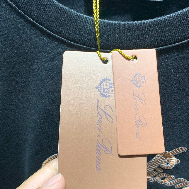 LORO PIANA 26S EMBROIDERED T-SHIRT 746