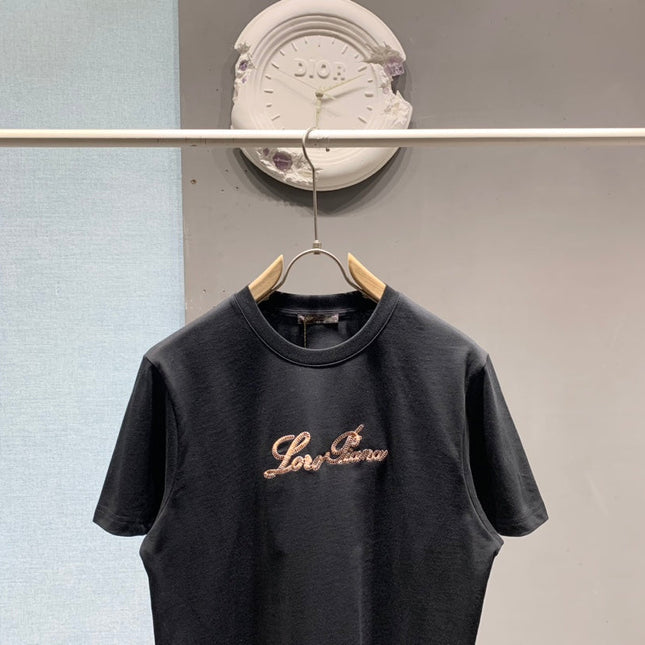 LORO PIANA 26S EMBROIDERED T-SHIRT 746