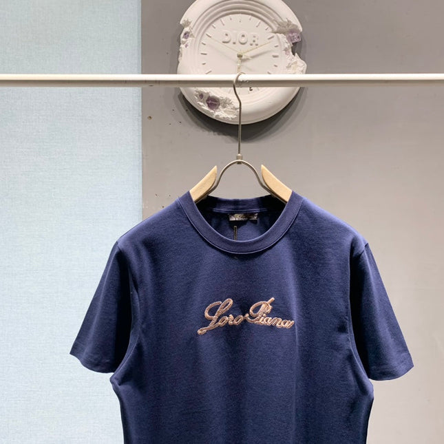 LORO PIANA 26S EMBROIDERED T-SHIRT 745