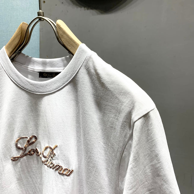 LORO PIANA 26S EMBROIDERED T-SHIRT 744