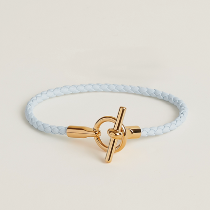 GLENAN H BRACELET LIGHT BLUE CALFSKIN