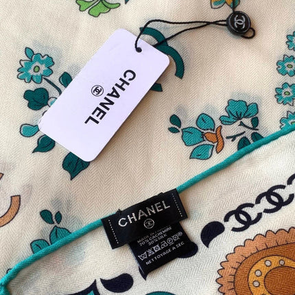 CHANEL 26S SCARF 135 IN CASHMERE AND SILK 306128