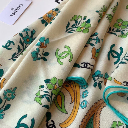 CHANEL 26S SCARF 135 IN CASHMERE AND SILK 306128