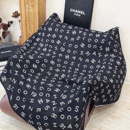 CHANEL 26S SCARF 135 IN CASHMERE AND SILK 309323