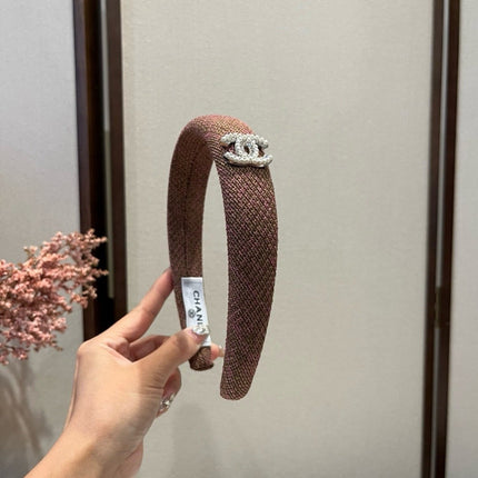 CHANEL 26S HEADBAND IN BROWN TWEED 503056