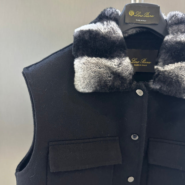 LP 26S FUR-COLLAR VEST 595