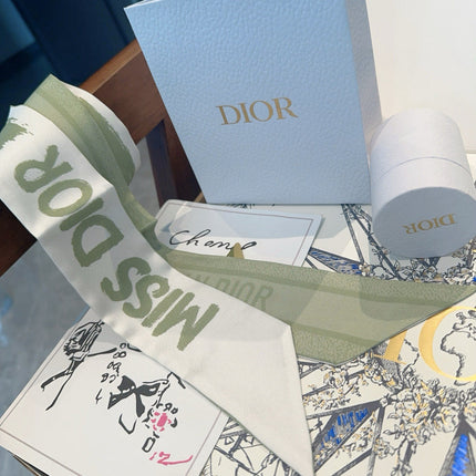 DIOR 26S SCARF 105CM IN SILK 158918