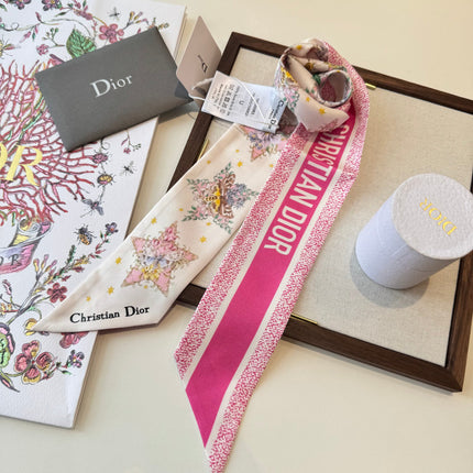 DIOR 26S SCARF 100CM IN SILK 272636