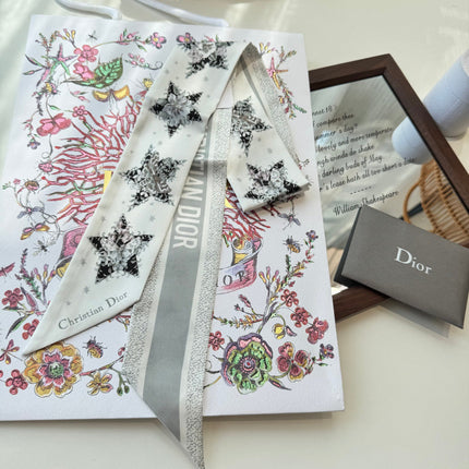 DIOR 26S SCARF 100CM IN SILK 272637