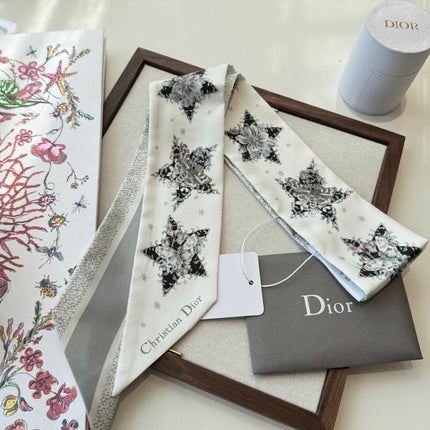 DIOR 26S SCARF 100CM IN SILK 272637