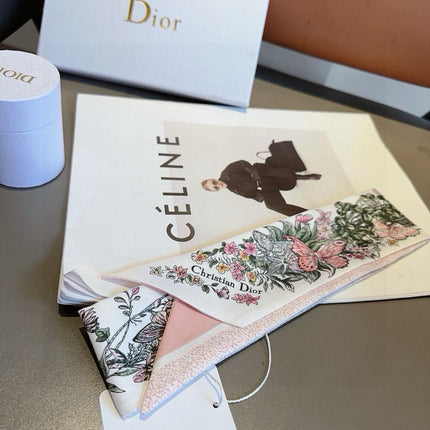 DIOR 26S SCARF 100CM IN SILK 309511