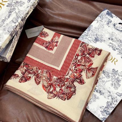 DIOR 26S SCARF 135CM IN CASHMERE SILK 126117