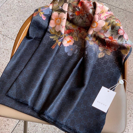 GUCCI 26S SCARF 200 IN CASHMERE AND SILK 306108