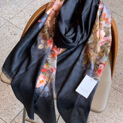 GUCCI 26S SCARF 200 IN CASHMERE AND SILK 306108