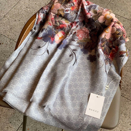 GUCCI 26S SCARF 200 IN CASHMERE AND SILK 306109