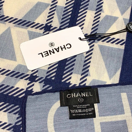 CHANEL 26S SCARF 135 IN CASHMERE AND SILK 309898