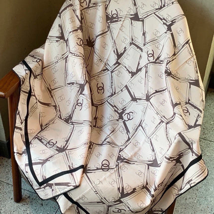 CHANEL 26S SCARF 135 IN CASHMERE AND SILK 309913