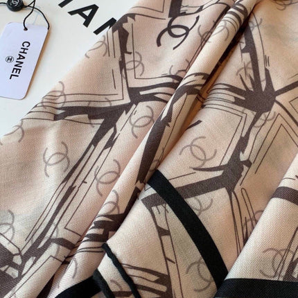 CHANEL 26S SCARF 135 IN CASHMERE AND SILK 309913