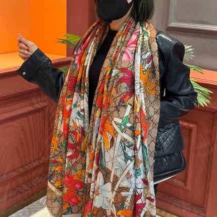 GUCCI 26S SCARF 200 IN CASHMERE AND SILK 315131