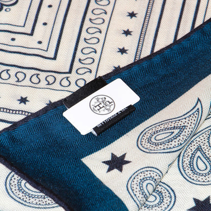 HERMES 26S SCARF 135 IN SILK AND CASHMERE 498484