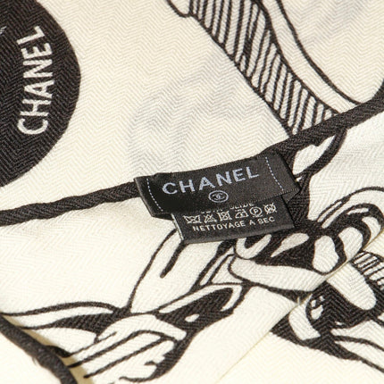 CHANEL 26S SCARF 140 IN SILK AND CASHMERE 509500