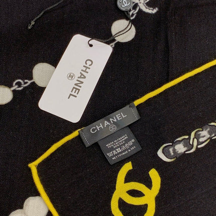 CHANEL 26S SCARF 135 IN SILK AND CASHMERE 511043