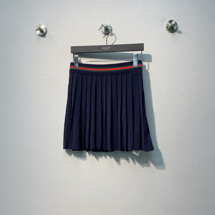 26S PLEATED KNIT MINI SKIRT 566