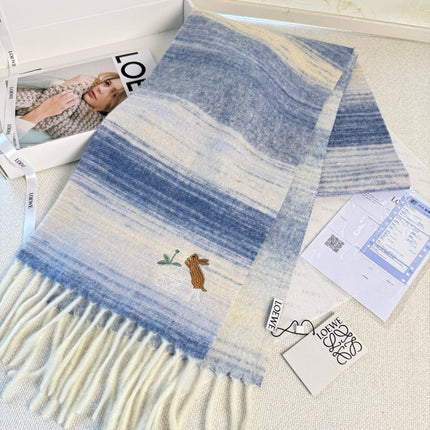 LOEWE 26S SCARF 180 IN MOHAIR WOOL 147429