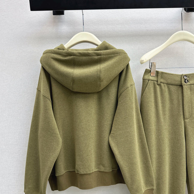 LORO PIANA 26S SWEATSHIRT & TAPERED PANTS SET 715