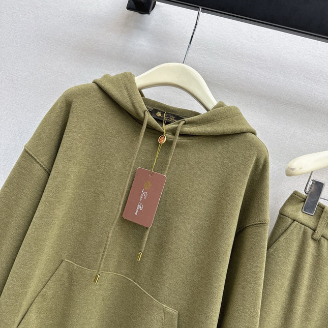 LORO PIANA 26S SWEATSHIRT & TAPERED PANTS SET 715