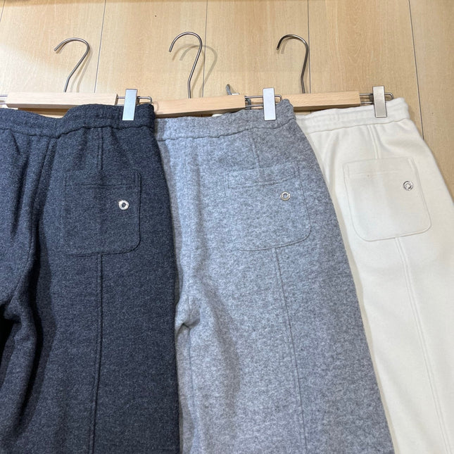 LP 26S LIGHT WOOL-BLEND WIDE-LEG PANTS 625