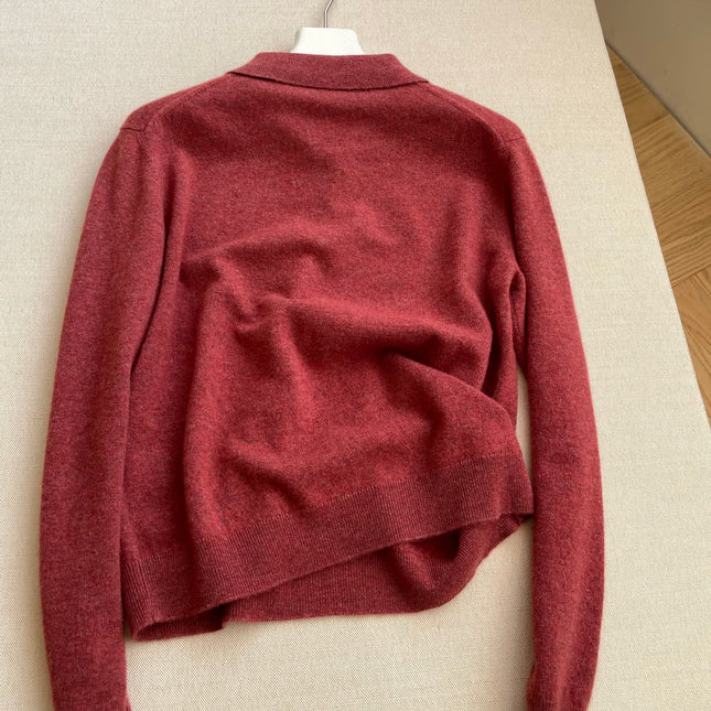 LP 26S LONG-SLEEVE POLO SWEATER 469
