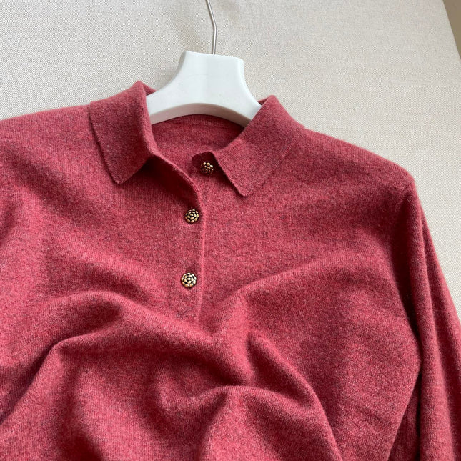 LP 26S LONG-SLEEVE POLO SWEATER 469
