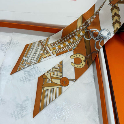 HERMES 26S TWILLY SCARF 86 IN SILK 498654