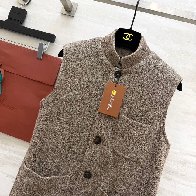 LORO PIANA 26S KNIT VEST JACKET 660