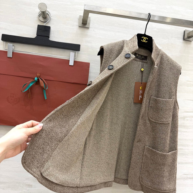 LORO PIANA 26S KNIT VEST JACKET 660