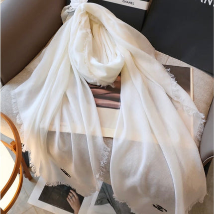 CHANEL 26S SCARF 200 IN CASHMERE 509144