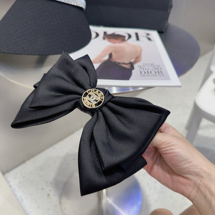 CHANEL 26S HEADBAND IN BLACK SATIN 503079