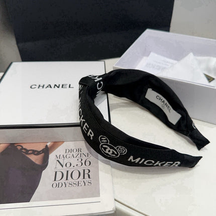 CHANEL 26S HEADBAND IN BLACK FABRIC 503083