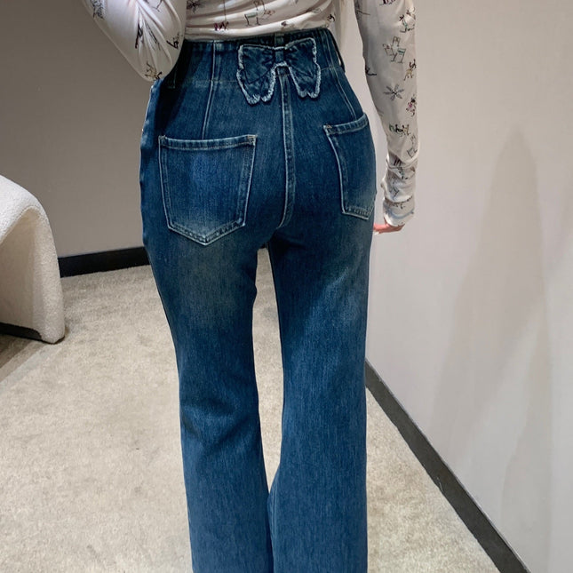 LP 26S JEANS WITH TWO BOW DETAILS 621