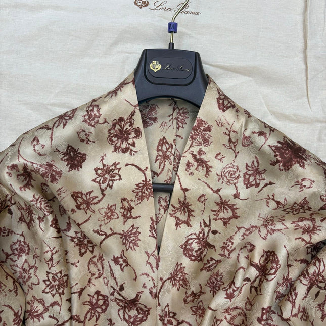 LORO PIANA 26S LONG SILK DRESS 712