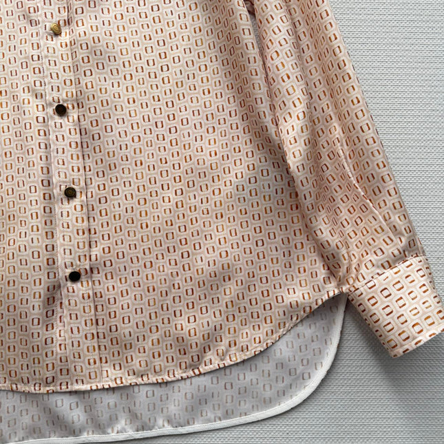 LORO PIANA 26S LONG SLEEVE SILK SHIRT 821