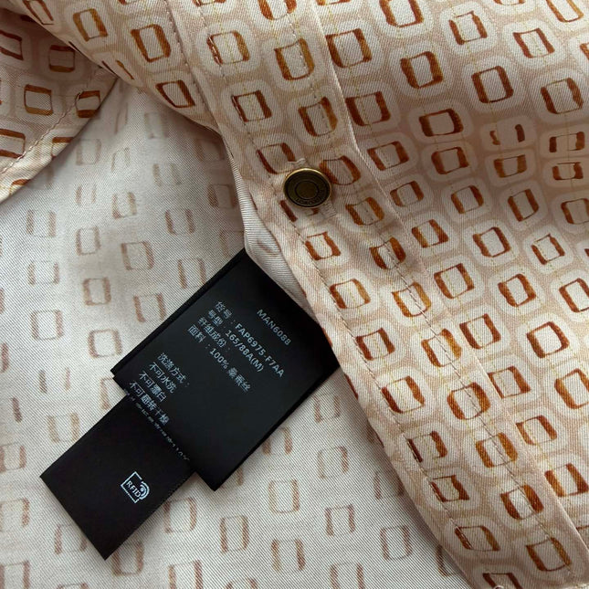 LORO PIANA 26S LONG SLEEVE SILK SHIRT 821
