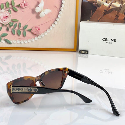 CELINE 26S ANGULAR V SHAPED FRAME IN ACETATE 499059