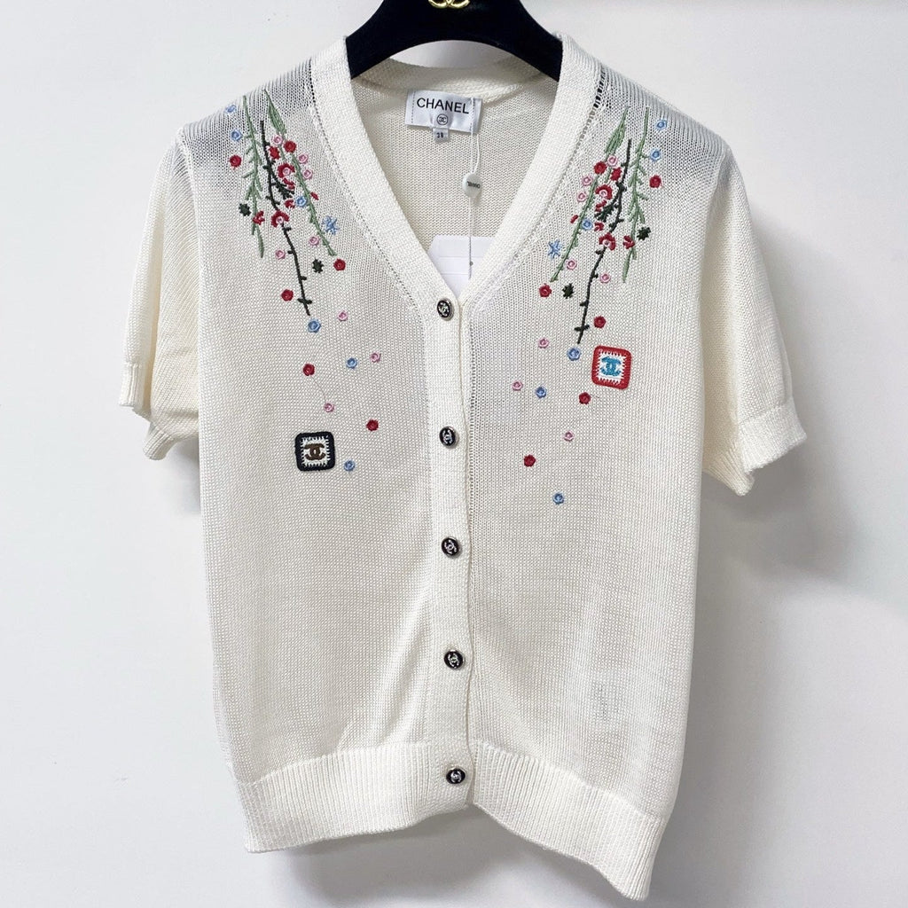 26S SHORT SLEEVE KNIT CARDIGAN1649