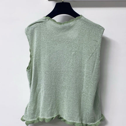 26S TRIM SLEEVELESS KNIT TOP 1642